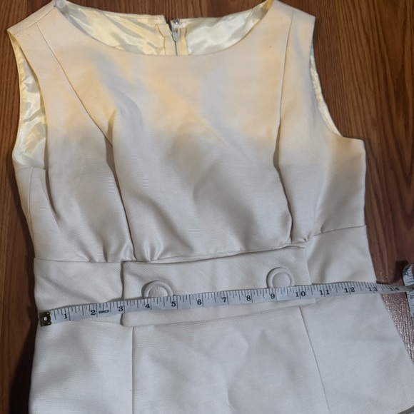 VTG 60’s Emma Domb California White Dress & Coat Set Size S Retro Classic Career - Picture 8 of 16